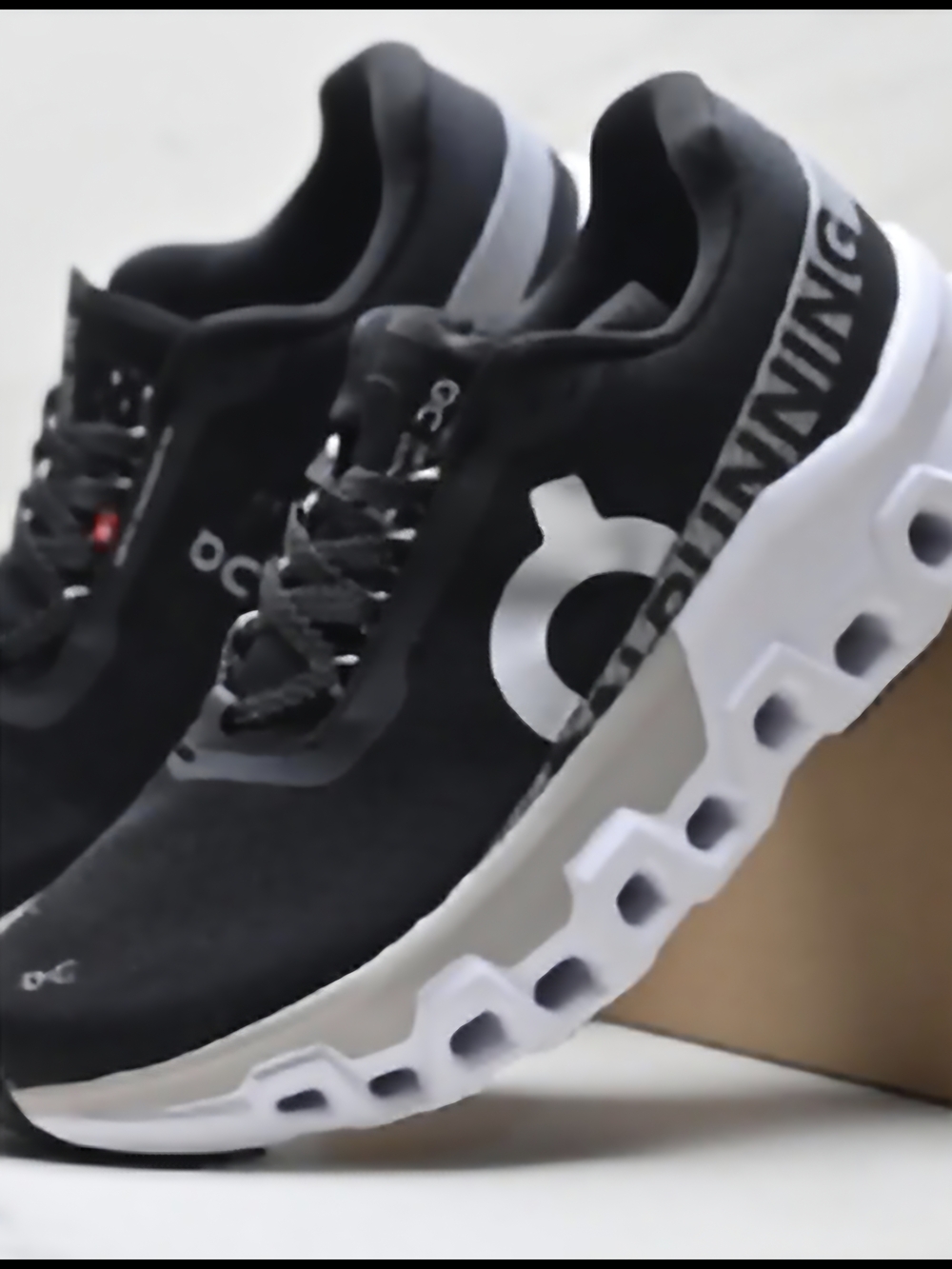 On Running Black and White Women's Sneakers